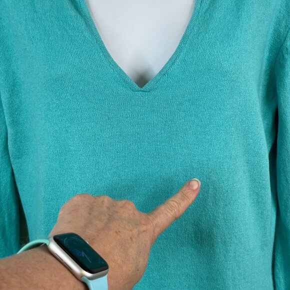 Vintage Gap Womens Angora Blend Pullover Tunic Sweater Size M Bright Coastal - Picture 8 of 14